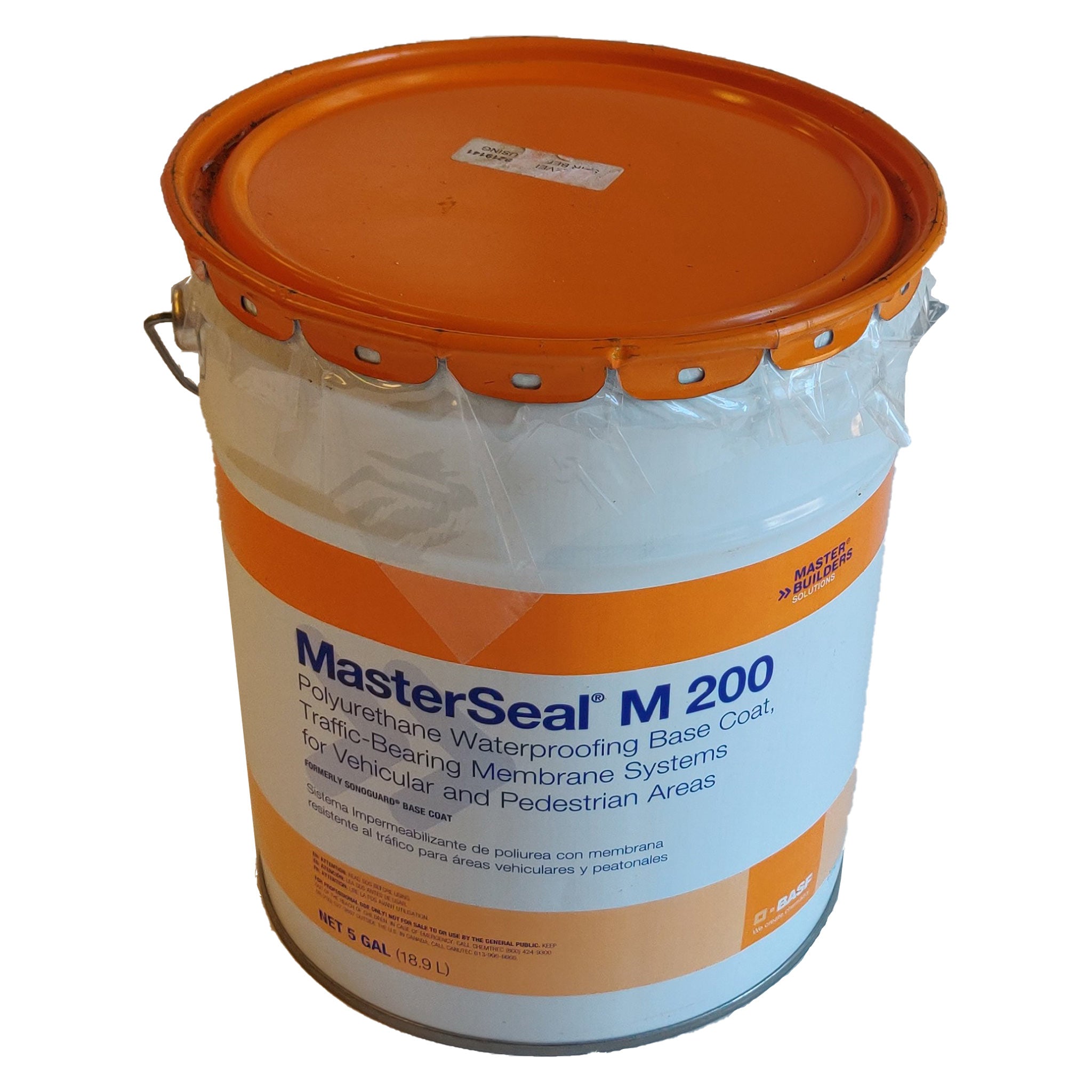 MasterSeal M200 Self Leveling Waterproofing Base Coat 5G Quadro
